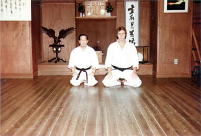 Nakayama Sensei with Sensei Jones, 1978